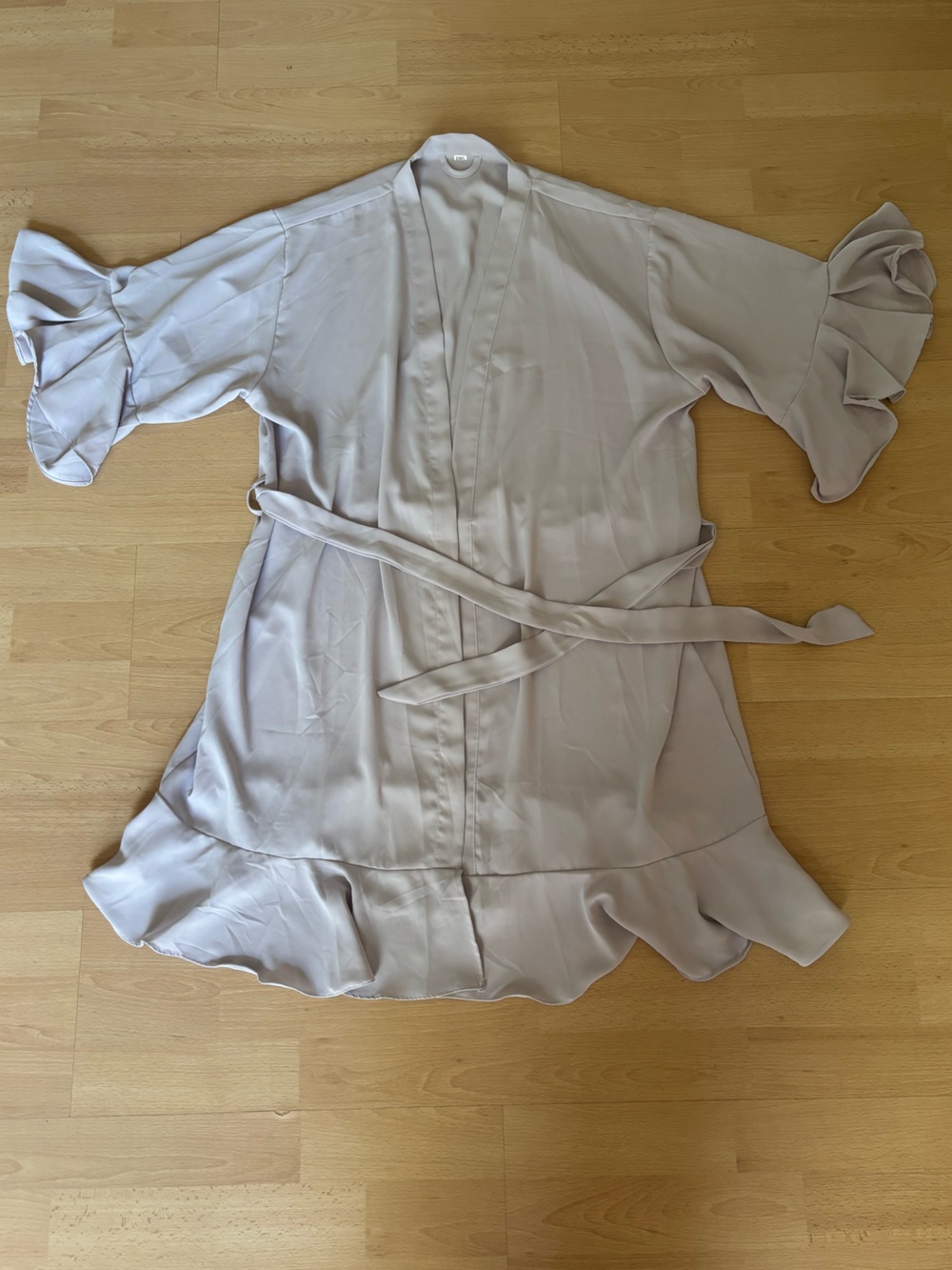 Light Purple Satin Ruffle Robe - Women's Intimates & Sleepwear